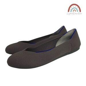 New! Rothy’s The Flat Round Toe Grey Ballet Flats NWOT
